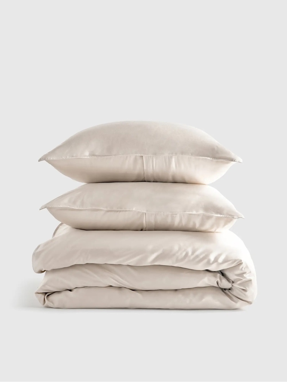 QUINCE Bamboo Duvet Cover Set Twin Sand 4970